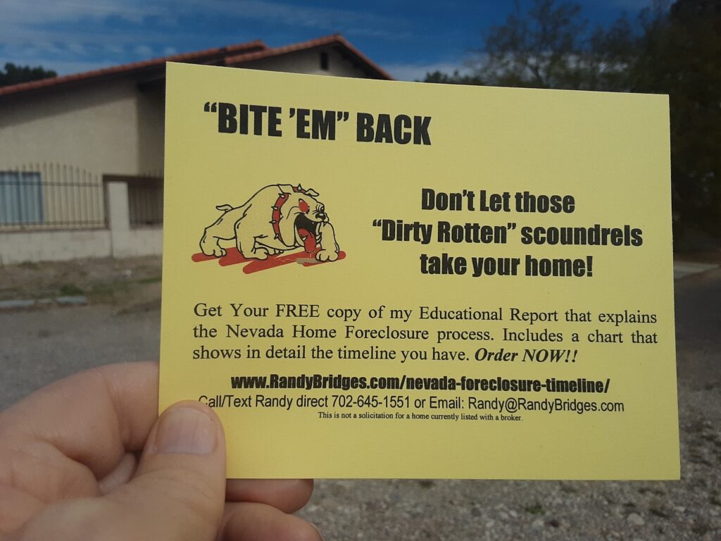 Nevada Foreclosure Timeline Chart